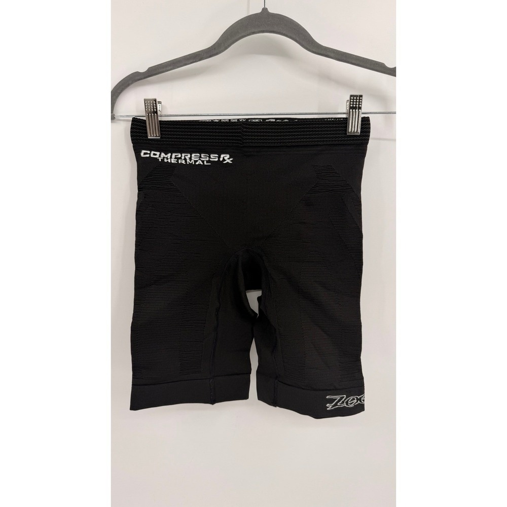 Zoot CompressRx Thermal Compression Shorts Mens Size 2 Black Base Layer